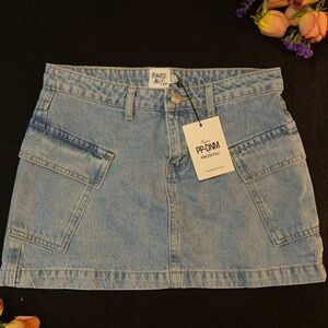 Princess Polly Women's Blue Denim Skirt